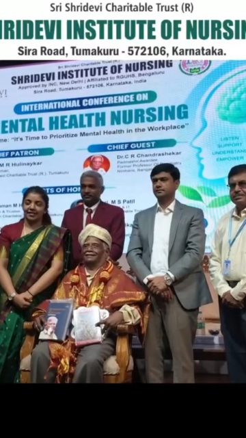 "Caring for minds is as essential as caring for the body." 🌿
Glimpses from the International Conference on Mental Health Nursing at Shridevi Institute of Nursing. 
The day brought together renowned psychiatrists, nursing tutors, and young healthcare leaders to address stress management, healthy digital boundaries, and emotional wellness in modern professional environments. 
Special gratitude to Dr. C. R. Chandrashekar (Padma Shri Awardee) and our visionary leadership for guiding this essential conversation.